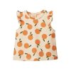 Child [2-14] Nature Baby Tops | Nature Baby Fleur Tee - Grande Orange Blossom Print