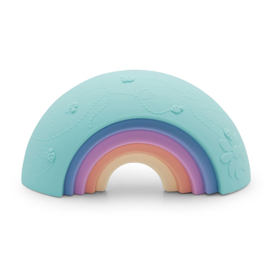 Baby [0-23M] Jellystone Designs Graspers + Stackers | Over The Rainbow - Rainbow Pastel