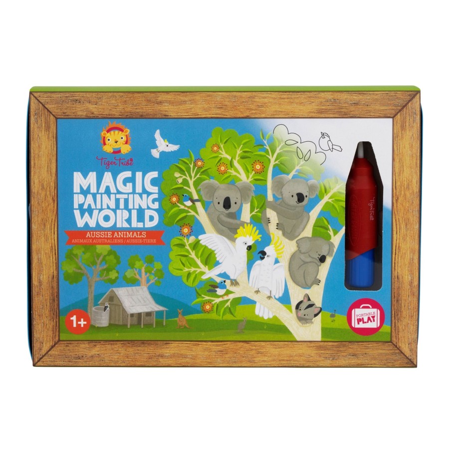 Play + Learn Tiger Tribe Activity Sets | Magic Painting World - Aussie Animals