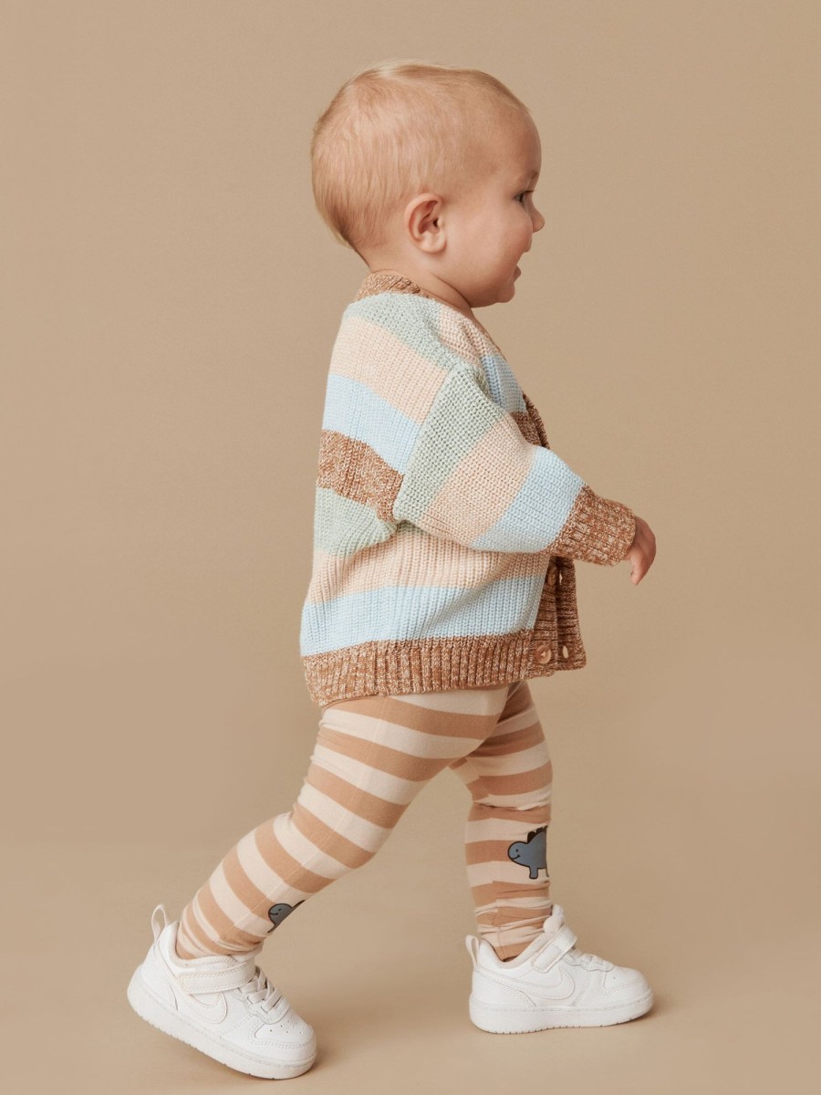 Child [2-14] Huxbaby Knitwear | Huxbaby Stripe Boxy Cardigan - Multi