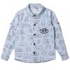 Child [2-14] Minti Tops | Minti Drawings Cotton Shirt - Blue