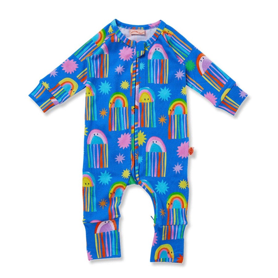 Baby [0-23M] Halcyon Nights All In One | Halcyon Nights Here We Glow Long Sleeve Zip Suit