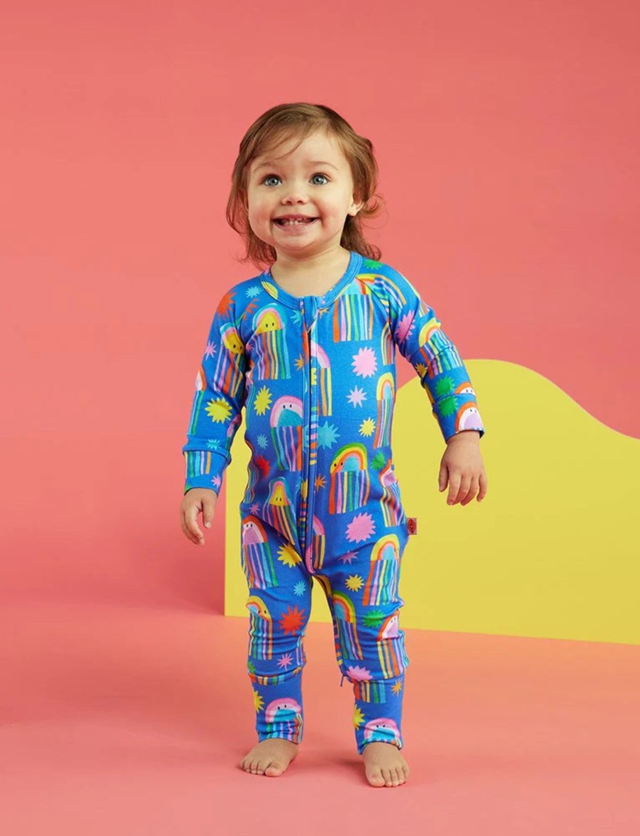 Baby [0-23M] Halcyon Nights All In One | Halcyon Nights Here We Glow Long Sleeve Zip Suit