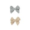 Baby [0-23M] Huxbaby Hair Accessories | Huxbaby Stripe 2Pk Hair Bow - Teal + Biscuit