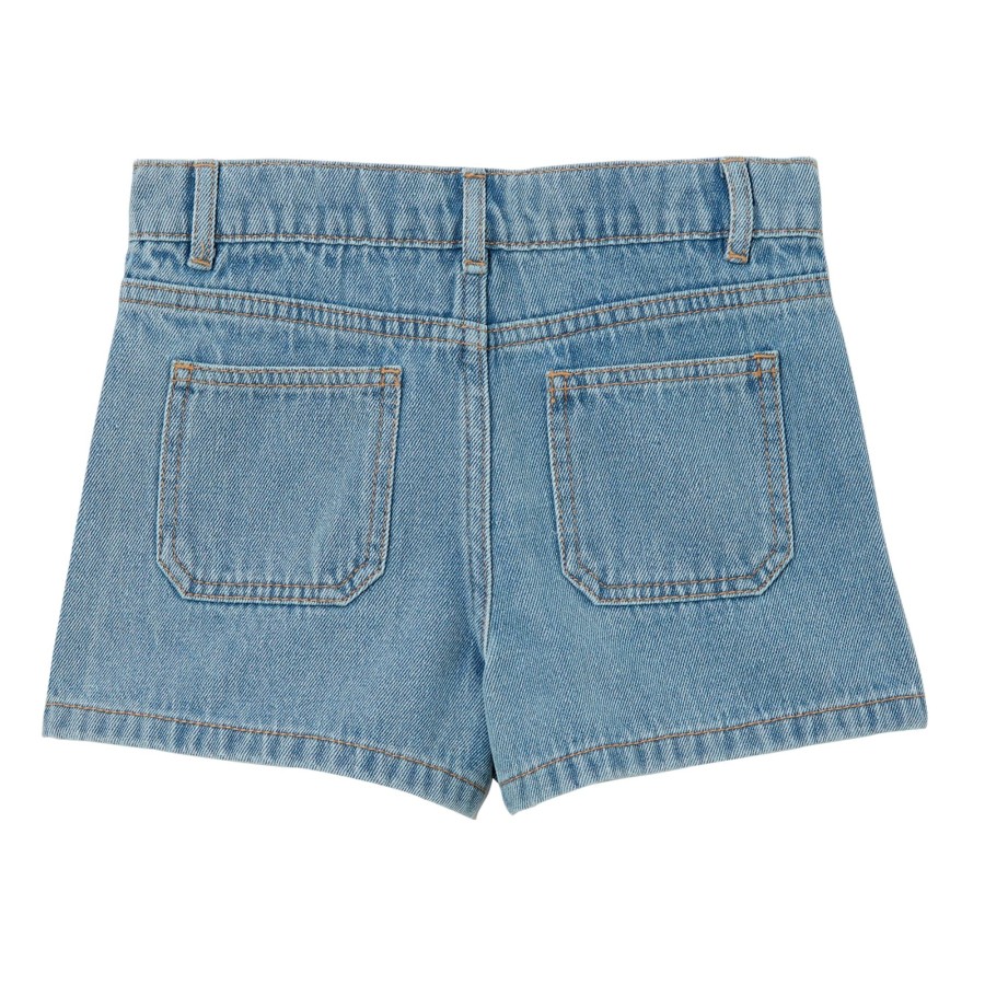 Child [2-14] Milky Bottoms | Milky Utility Denim Short - Denim