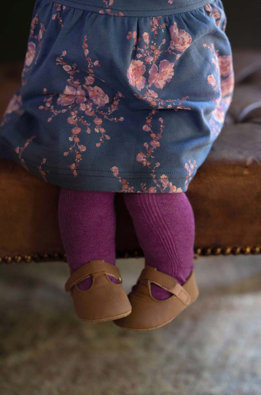 Child [2-14] Toshi Socks + Tights | Toshi Organic Dreamtime Footed Tights - Violet