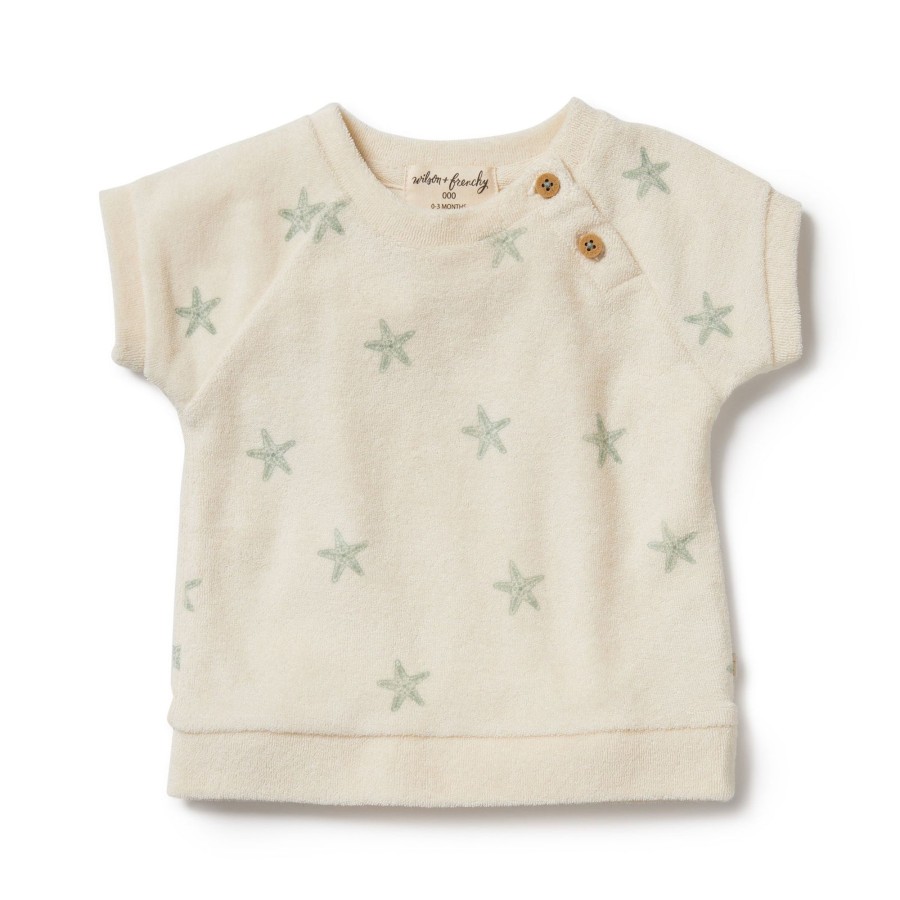 Baby [0-23M] Wilson & Frenchy Tops | Wilson And Frenchy Organic Terry Sweat Tiny Starfish