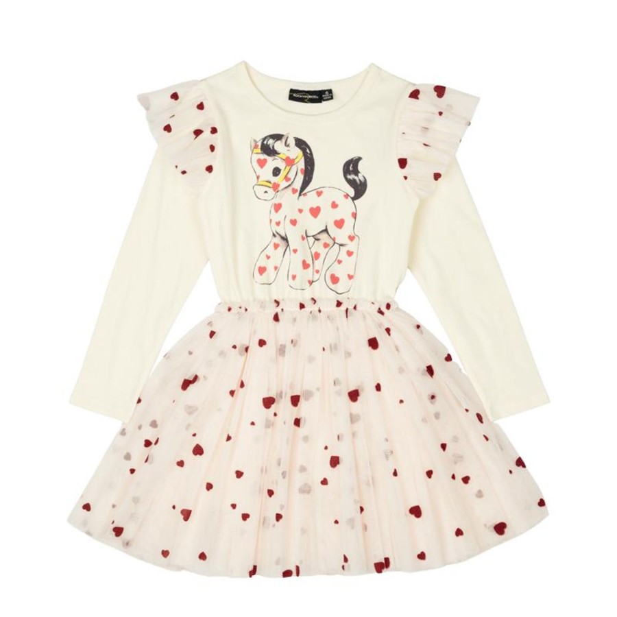 Child [2-14] Rock Your Baby Dresses | Rock Your Baby Xo Pony Long Sleeve Circus Dress