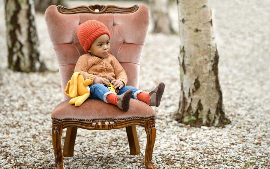 Child [2-14] Toshi Beanies | Toshi Organic Beanie - Snowy / Coral