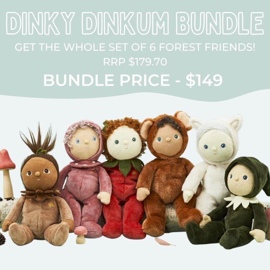 Play + Learn Olli Ella Dolls + Accessories | Dinky Dinkums - Forest Friends Bundle