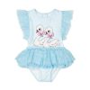 Child [2-14] Rock Your Baby Swim | Rock Your Baby Swan Tulle Fully Lined One-Piece