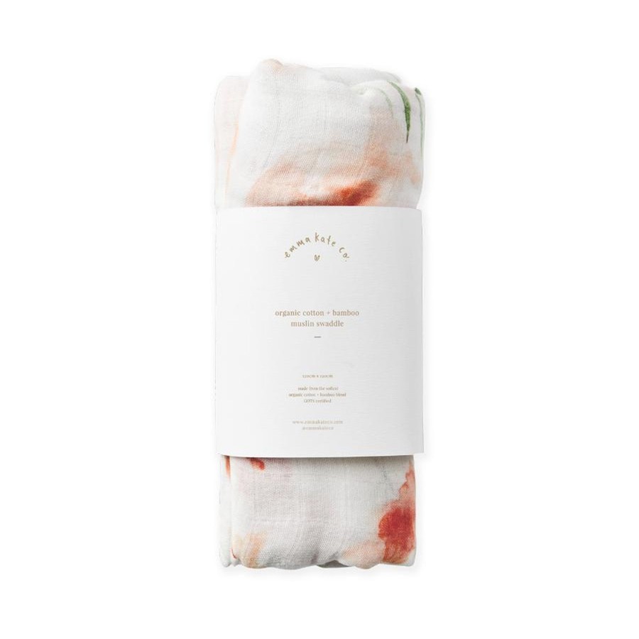 Baby [0-23M] Emma Kate Co. Swaddles + Wraps | Emma Kate Co. Baby Swaddle - Peony