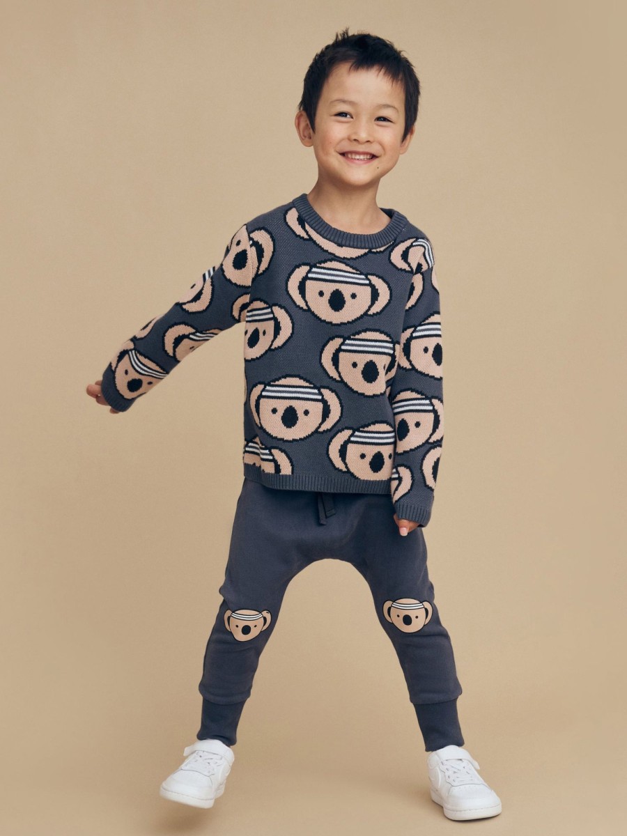 Child [2-14] Huxbaby Bottoms | Huxbaby Sporty Koala Drop Crotch Pant