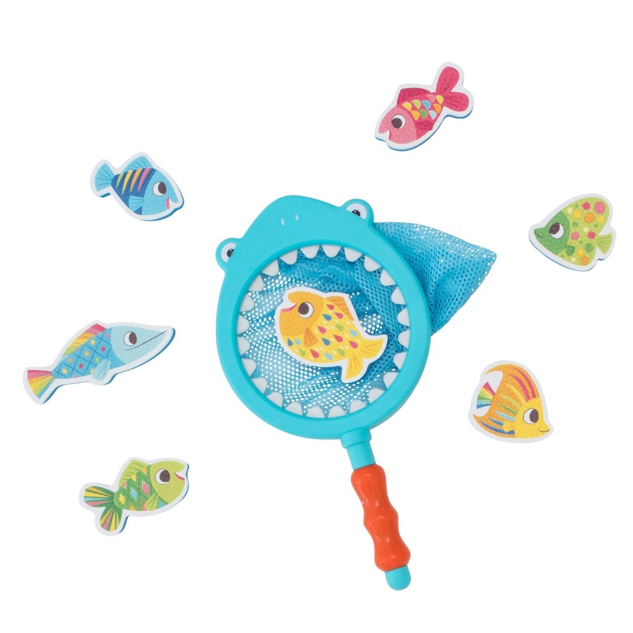 Play + Learn Tiger Tribe Bath Toys | Shark Chasey - Catch A Fish