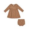 Baby [0-23M] Quincy Mae Dresses | Quincy Mae Long Sleeve Baby Dress - Moons