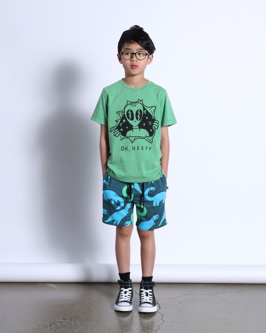 Child [2-14] Minti Tops | Minti Alien Surprise Tee - Turf Wash