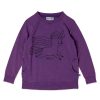 Child [2-14] Minti Jumpers | Minti Hello Unicorn Crew - Purple Wash