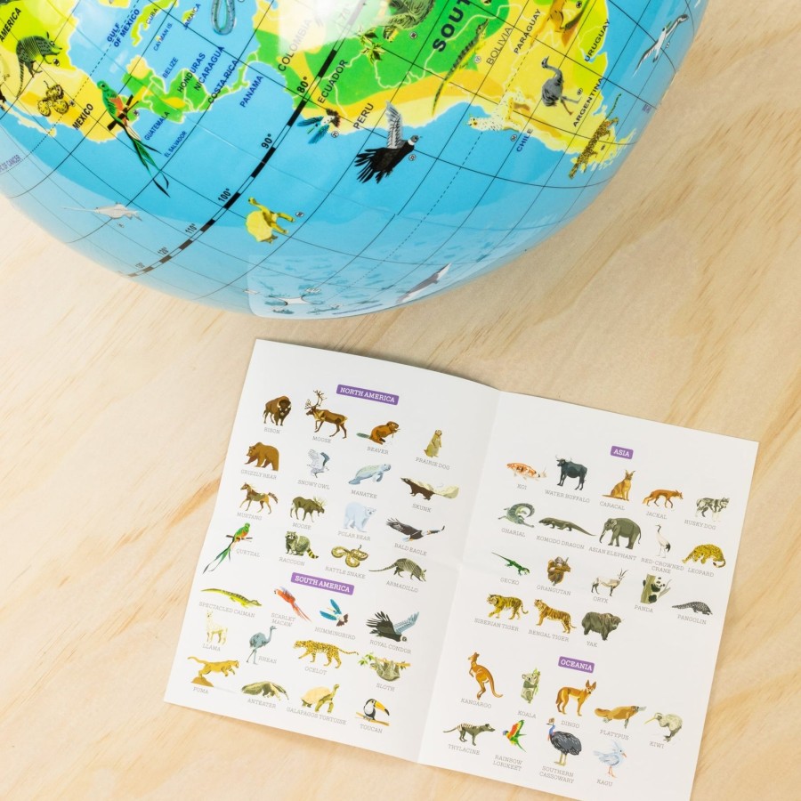 Play + Learn Tiger Tribe Nature | World Globe - Animal Planet - 42Cm