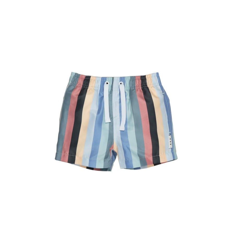 Child [2-14] Huxbaby Bottoms | Huxbaby Rainbow Lake Swim Short