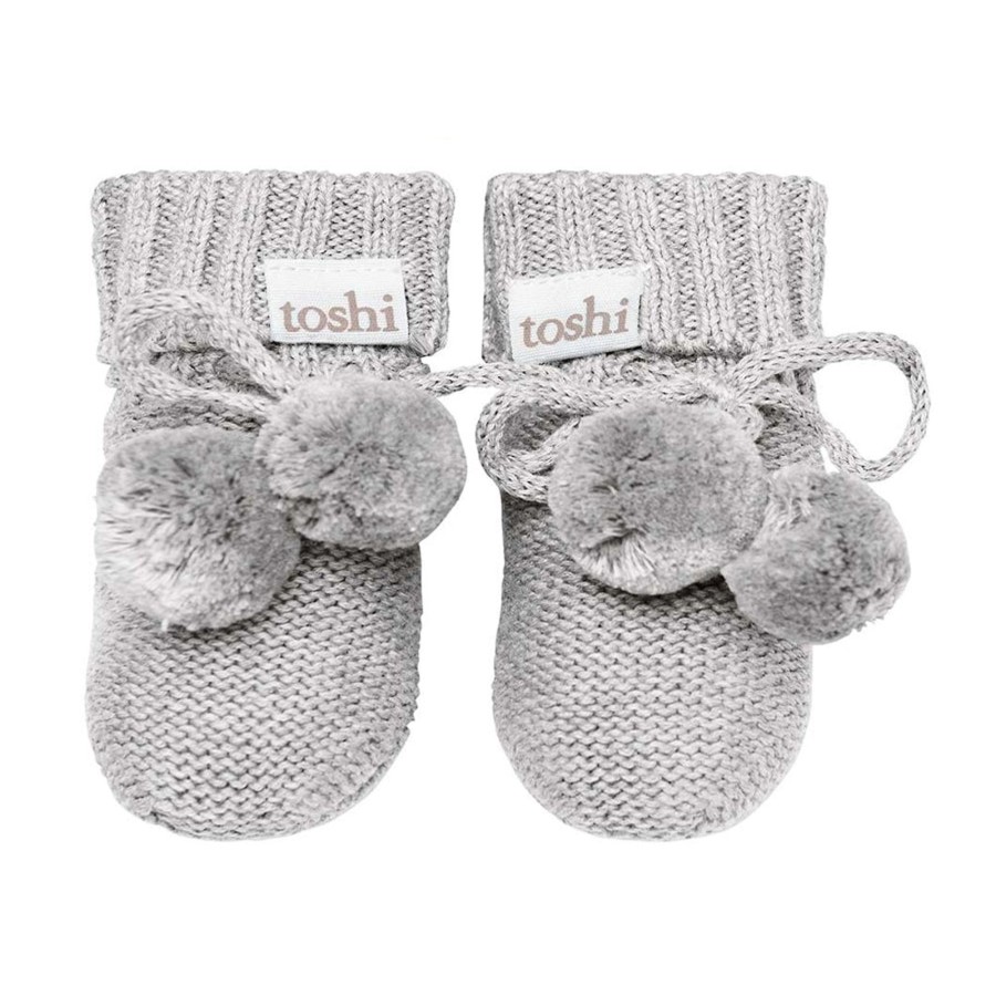 Baby [0-23M] Toshi Booties + Mittens | Toshi Organic Booties - Marley / Dove