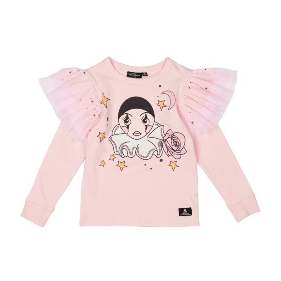 Child [2-14] Rock Your Baby Tops | Rock Your Baby Pierrot Moon T-Shirt