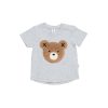 Child [2-14] Huxbaby Tops | Huxbaby Fur Hux T-Shirt - Light Grey Marle