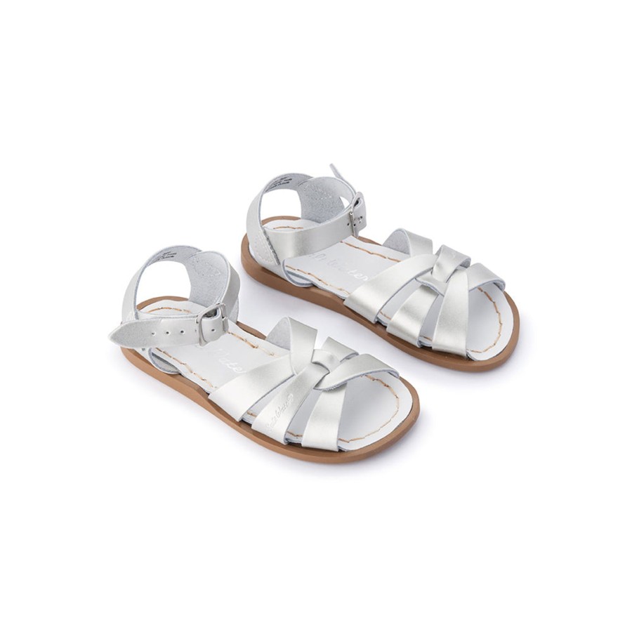 Child [2-14] Saltwater Sandals Footwear | Saltwater Sandals Original Silver