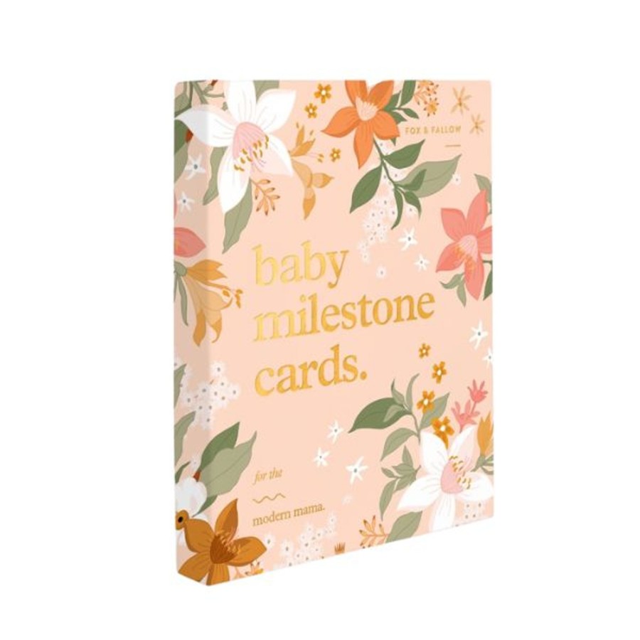 Baby [0-23M] Fox & Fallow Milestones | Fox & Fallow Baby Milestone Cards - Floral