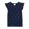 Child [2-14] Milky Tops | Milky Navy Frill Tee - Midnight Blue