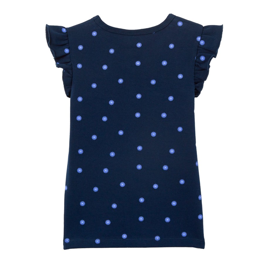 Child [2-14] Milky Tops | Milky Navy Frill Tee - Midnight Blue