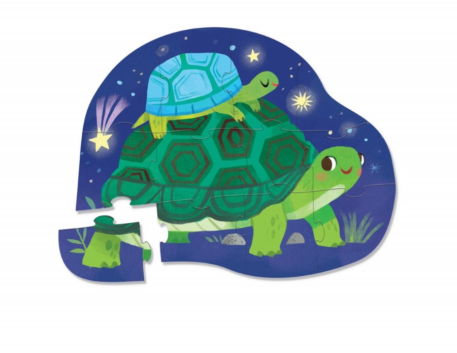 Play + Learn Crocodile Creek Puzzles | Mini Puzzle 12 Piece - Turtle