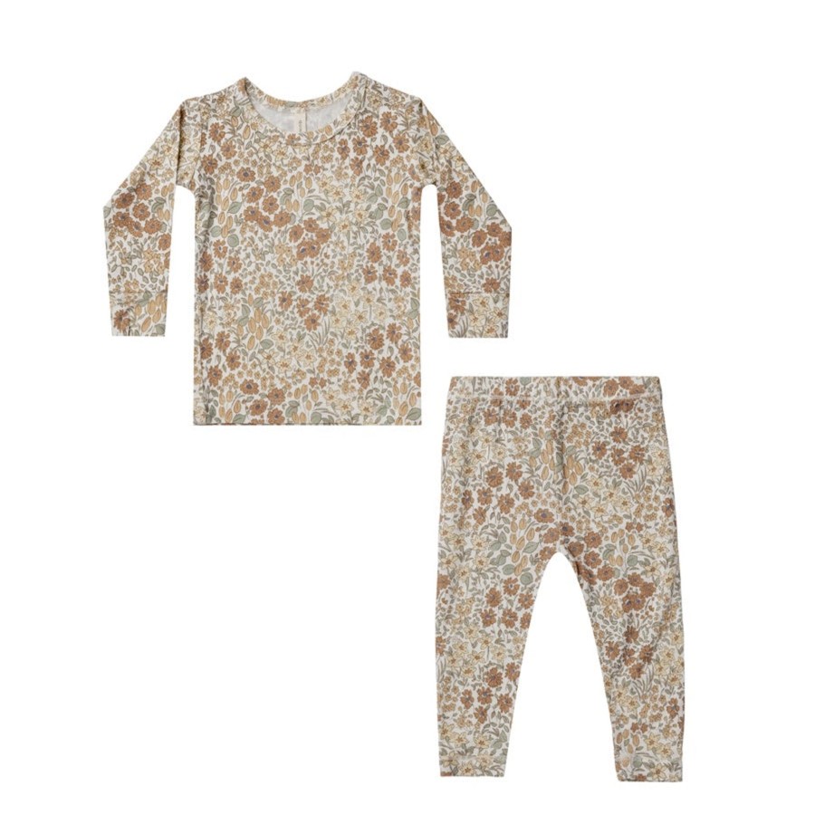 Baby [0-23M] Quincy Mae Sleep | Quincy Mae Bamboo Pyjama Set | Wildflowers