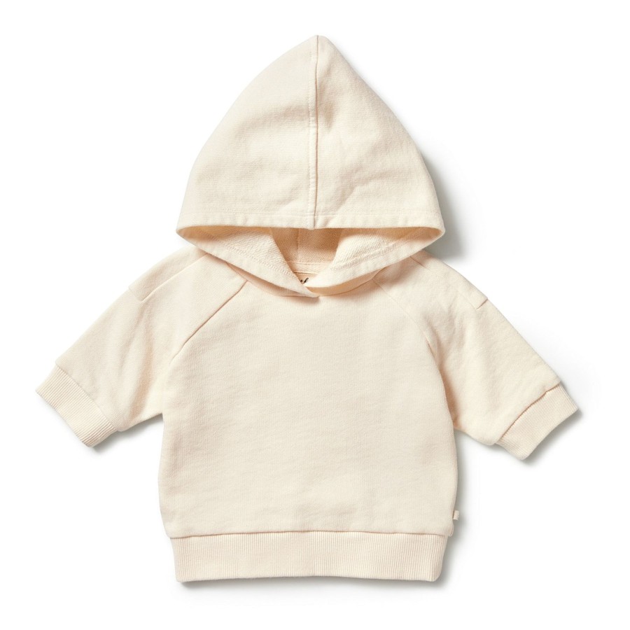 Baby [0-23M] Wilson & Frenchy Jumpers | Wilson And Frenchy Organic Terry Hooded Sweat - Eggnog