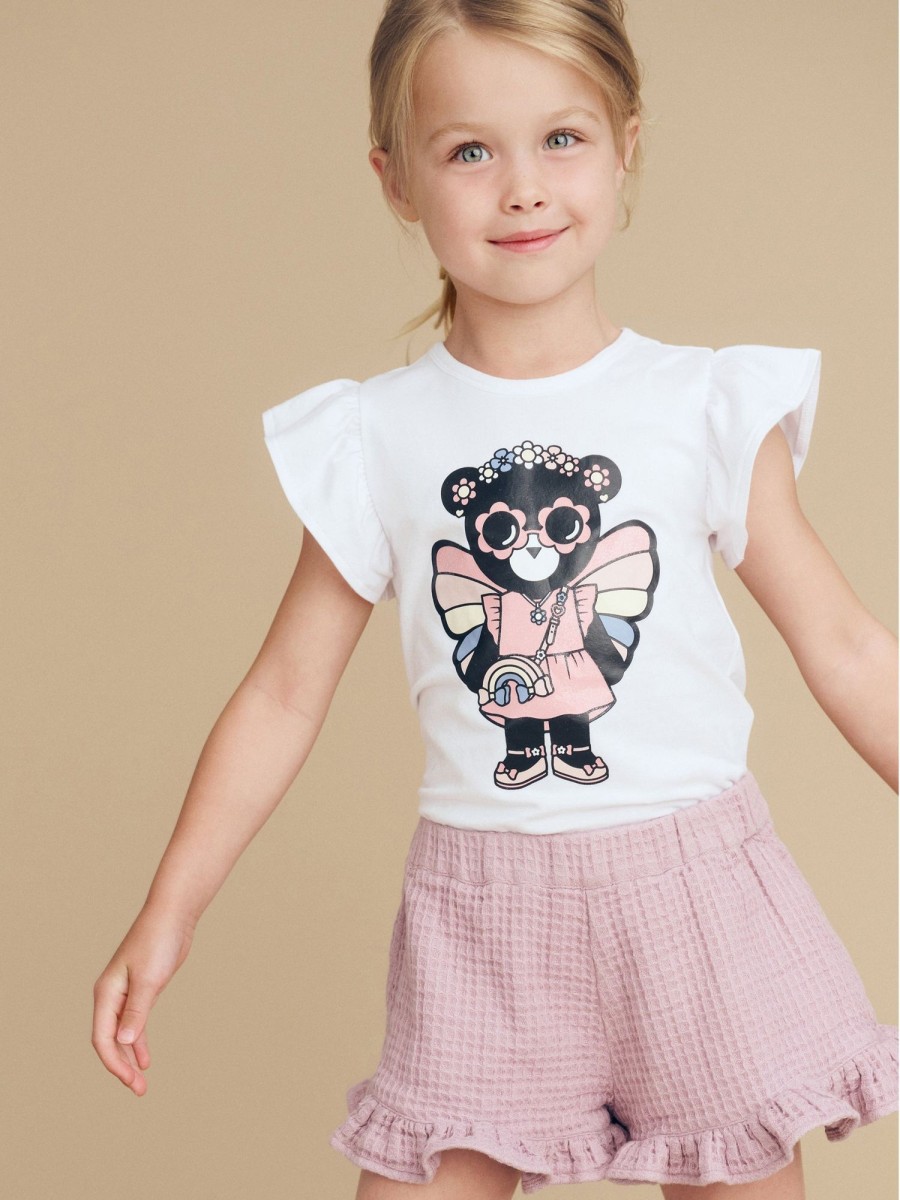 Baby [0-23M] Huxbaby Tops | Huxbaby Fairy Bear Frill T-Shirt