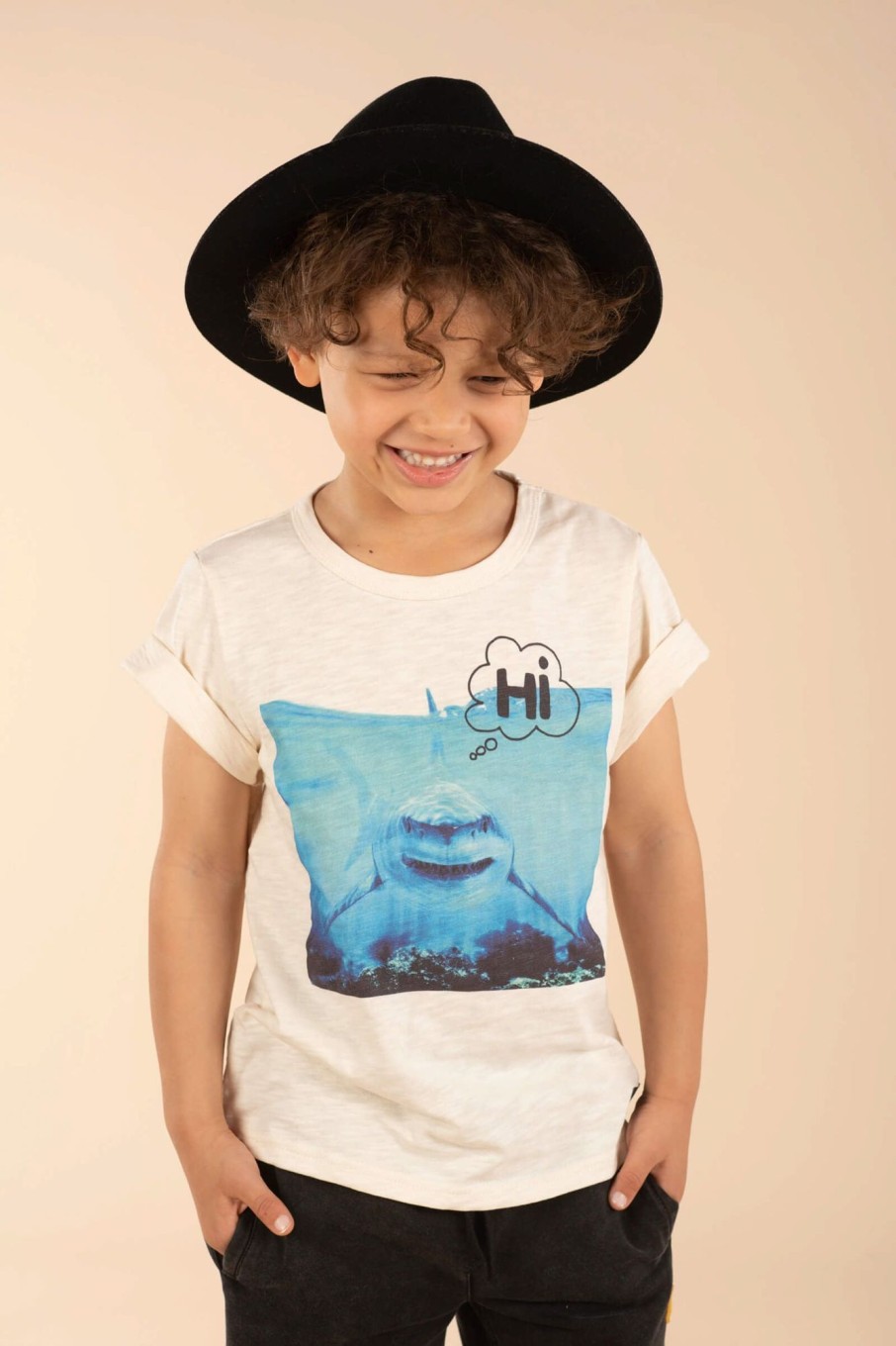 Child [2-14] Rock Your Baby Tops | Rock Your Baby Shark Hi T-Shirt