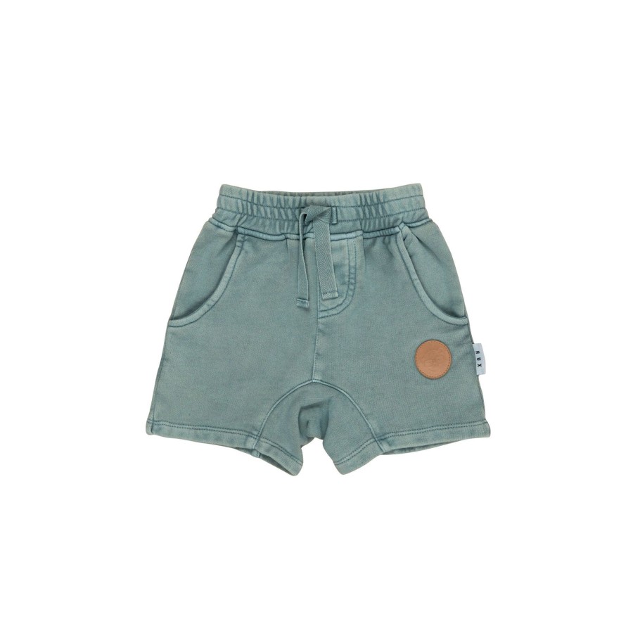 Child [2-14] Huxbaby Bottoms | Huxbaby Vintage Slate Slouch Shorts