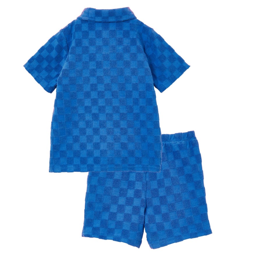 Baby [0-23M] Milky Tops | Milky Terry Towelling Set - Ocean Blue