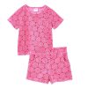 Baby [0-23M] Milky Bottoms | Milky Terry Towelling Set - Fuchsia Pink