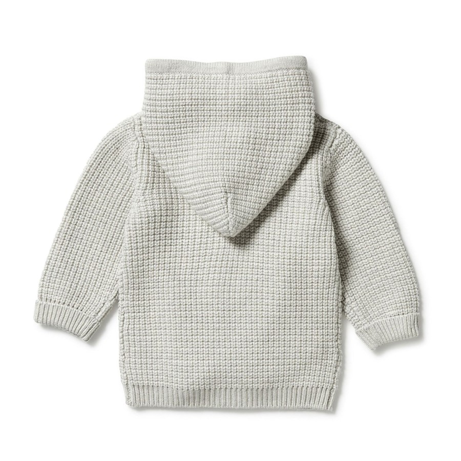 Child [2-14] Wilson & Frenchy Outerwear | Wilson And Frenchy Knitted Zipped Jacket - Grey Melange