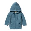 Child [2-14] Wilson & Frenchy Knitwear | Wilson And Frenchy Knitted Zipped Jacket - Bluestone