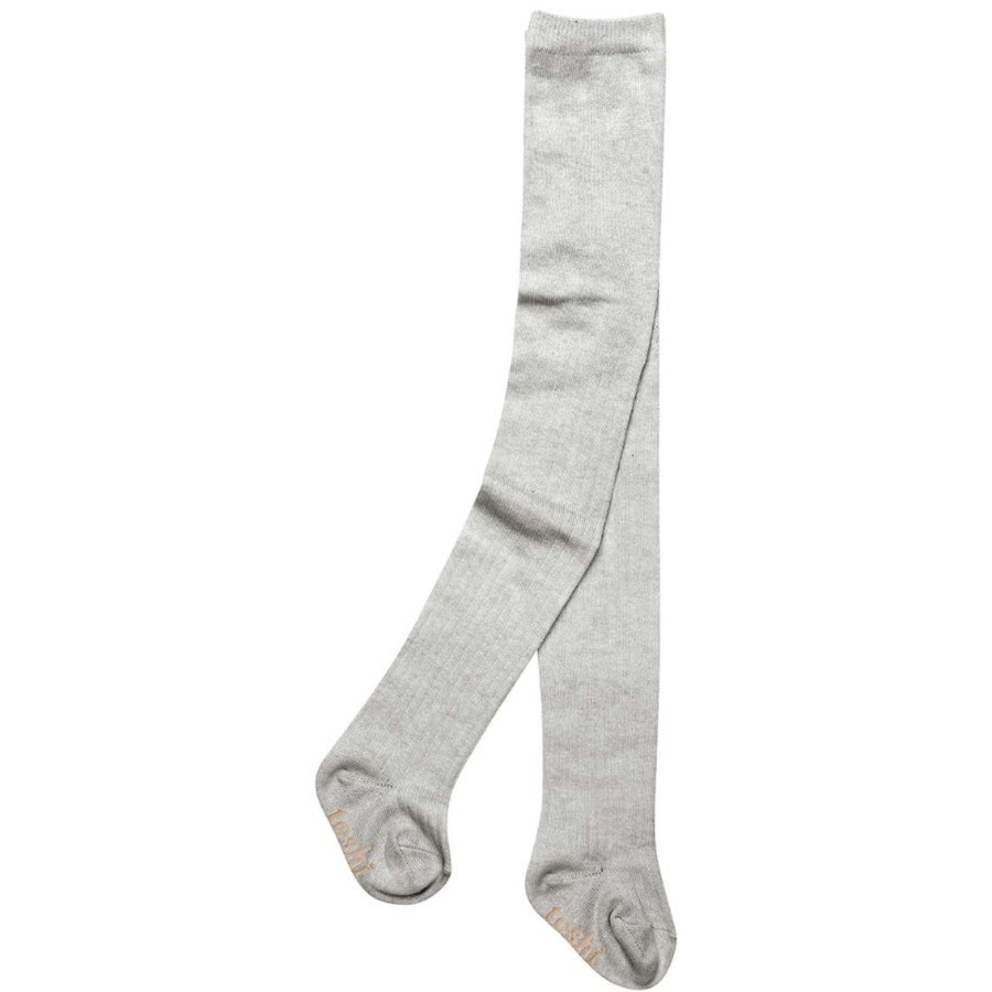 Child [2-14] Toshi Socks + Tights | Toshi Organic Dreamtime Footed Tights - Ash