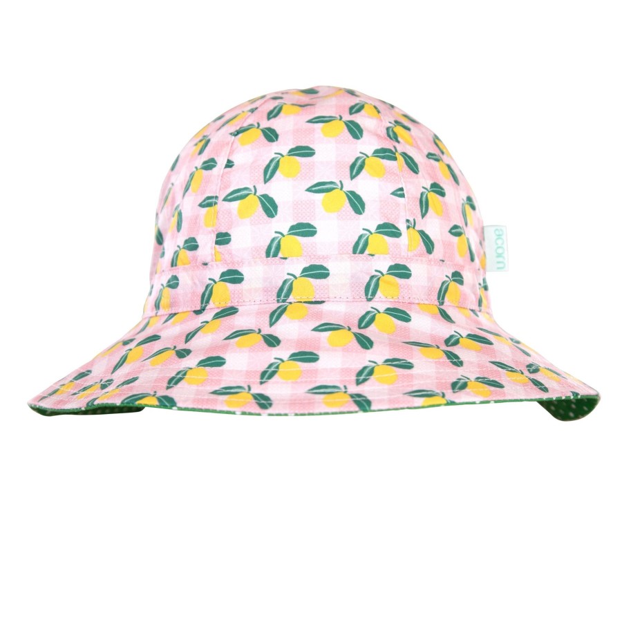 Child [2-14] Acorn Hats | Acorn Wide Brim Sunhat - Ravello Gingham