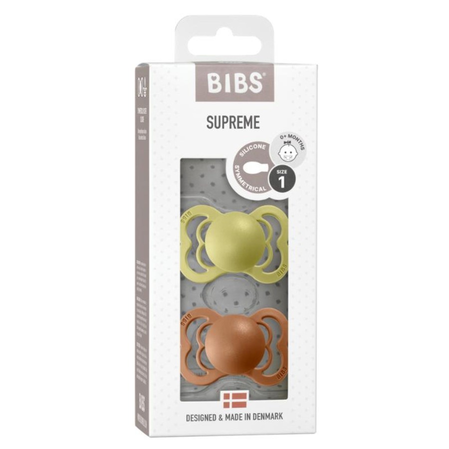 Baby [0-23M] Bibs Pacifiers + Accessories | Bibs Pacifier 2 Pack Supreme - Silicone - Meadow/Earth