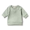 Child [2-14] Wilson & Frenchy Jumpers | Wilson And Frenchy Organic Waffle Sweat - Sage