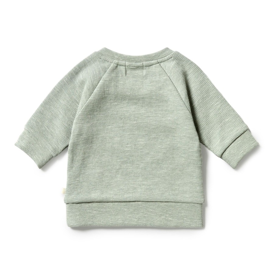 Child [2-14] Wilson & Frenchy Jumpers | Wilson And Frenchy Organic Waffle Sweat - Sage