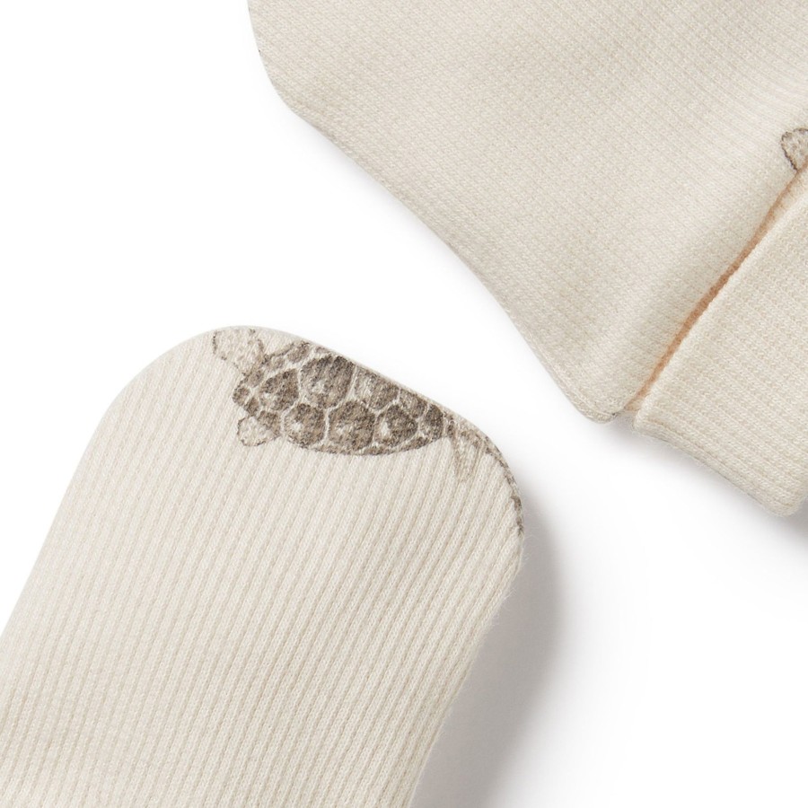 Baby [0-23M] Wilson & Frenchy Booties + Mittens | Wilson And Frenchy Organic Mittens Tiny Turtle