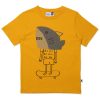 Child [2-14] Minti Tops | Minti Shark Mask Tee - Mustard