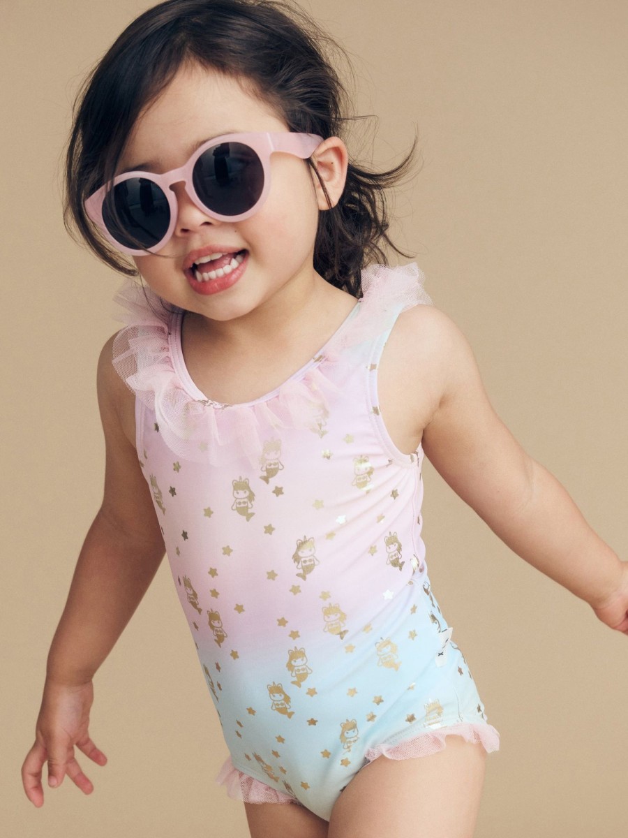 Child [2-14] Huxbaby Swim | Huxbaby Star Mermaid Flounce Swimsuit