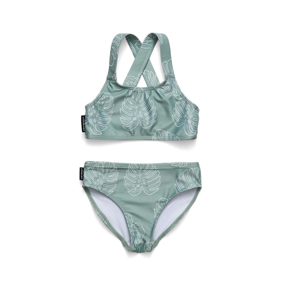 Child [2-14] Crywolf Swim | Crywolf Bikini Jade Monstera