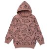 Child [2-14] Minti Jumpers | Minti Sketched Dinos Hood - Chocolate